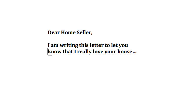 A Letter Away From Your New Home